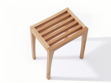 ZEBRA - Low wooden stool by Sixay furniture - view 2